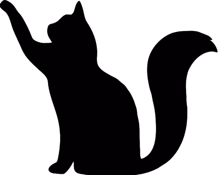 gato silueta psicologa de gatos
